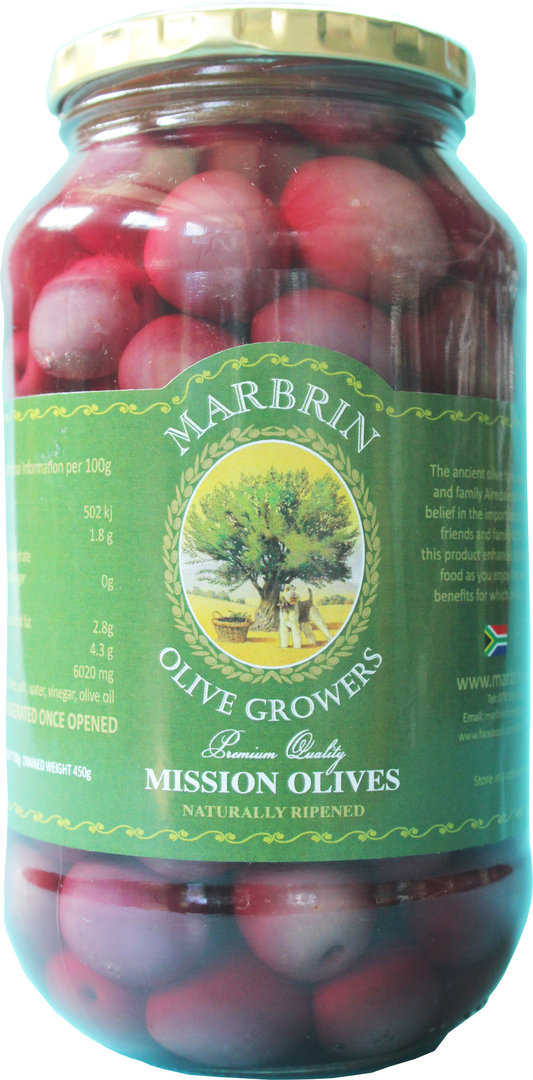 Marbrin Oliven, Sorte Mission, im 750 ml Glas